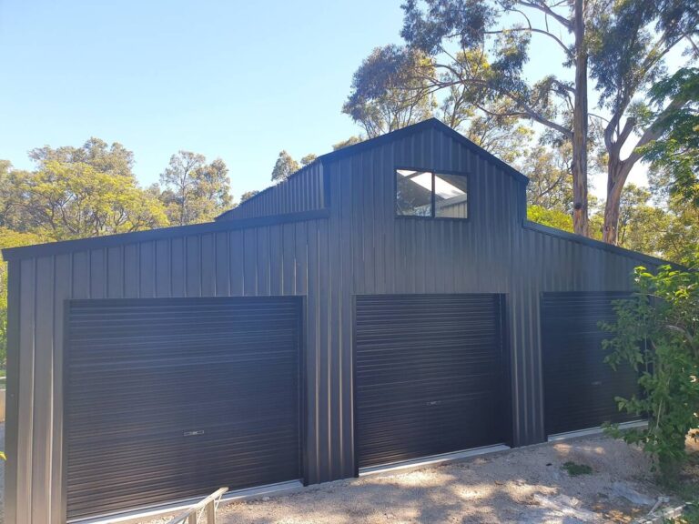 Steel shed project in Glen Forrest — shed builder Perth Hills