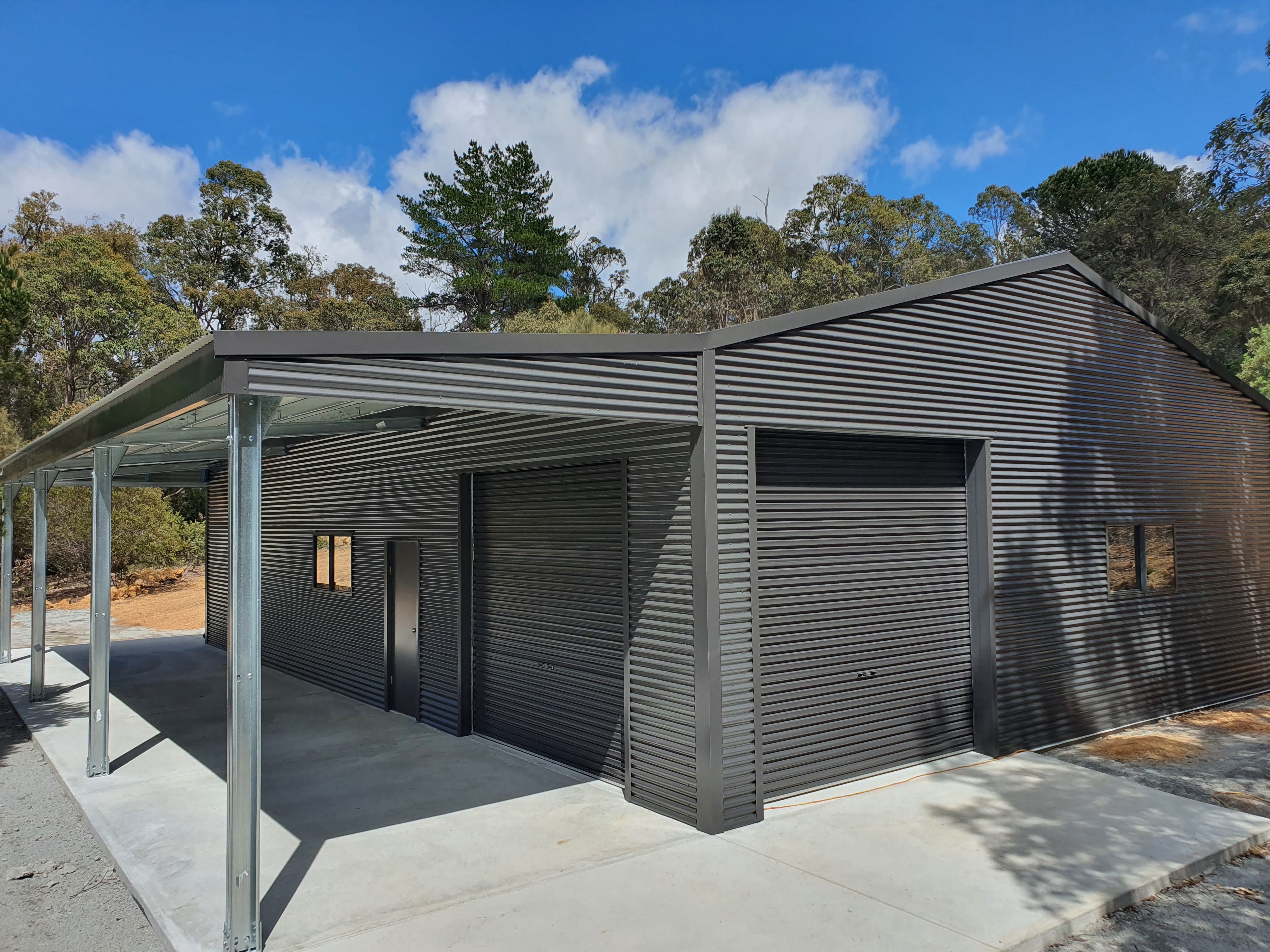 Custom shed built by Dynaspan in Greenmount, Western Australia