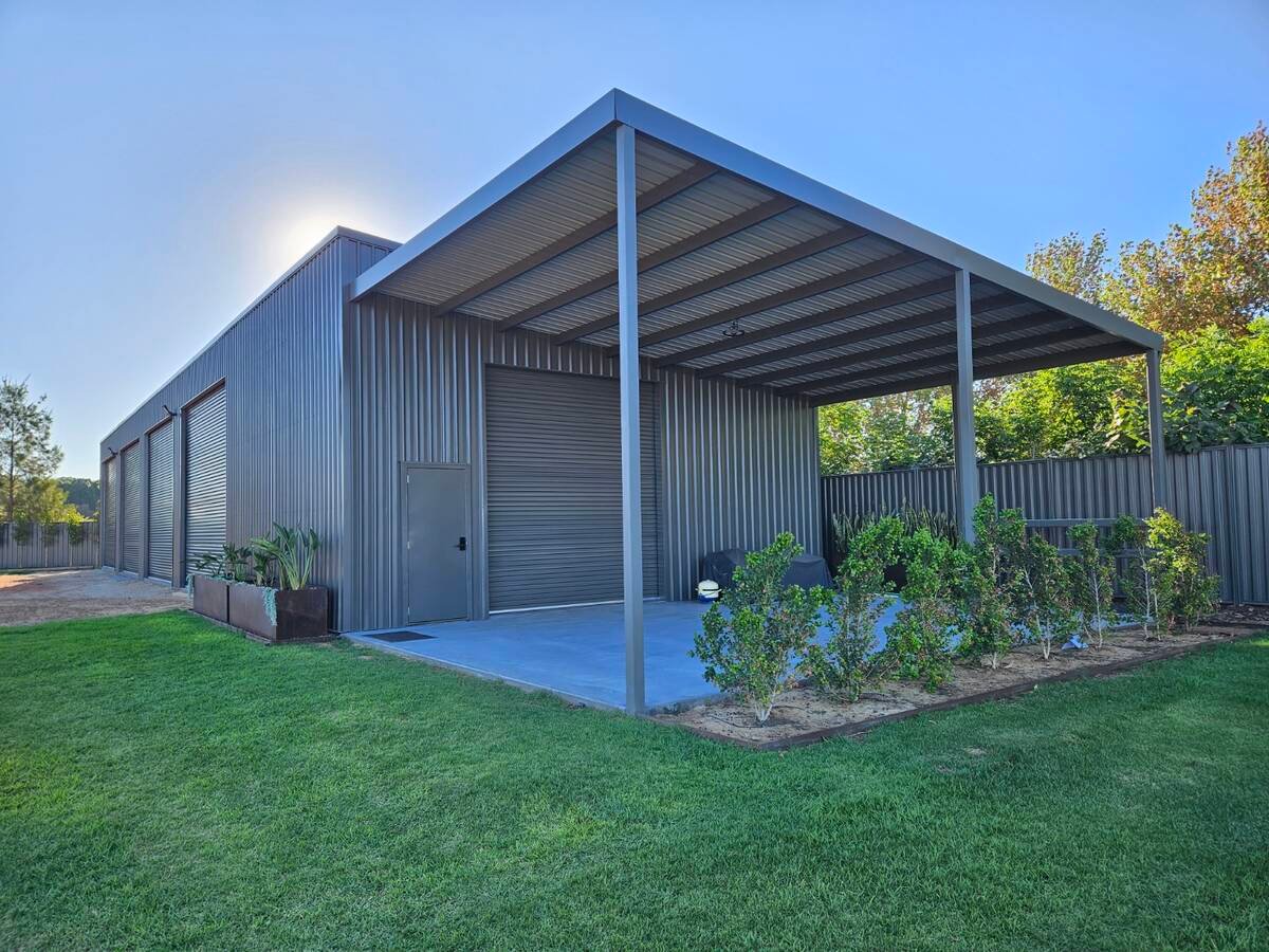 Custom steel shed in Helena Valley — shed builder Helena Valley