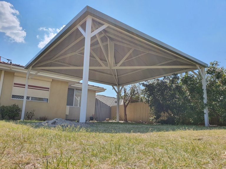 Hip roof carport in High Wycombe — custom carport installation Perth
