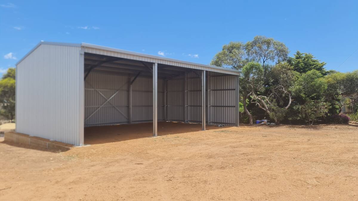 Steel shed in Morangup near Gidgegannup — shed builder Gidgegannup
